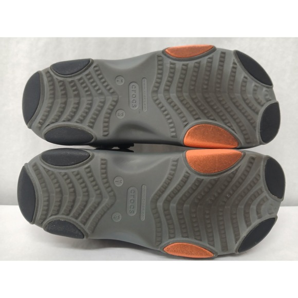 Crocs Men's Classic All Terrain Sandals 207711-0DA Gray Orange Sz 8 - Picture 8 of 8